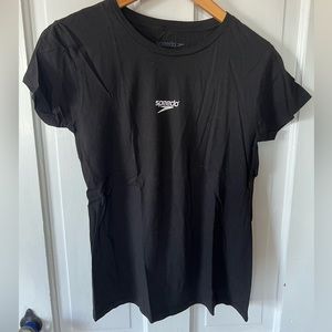 Black shirt with Speedo logo